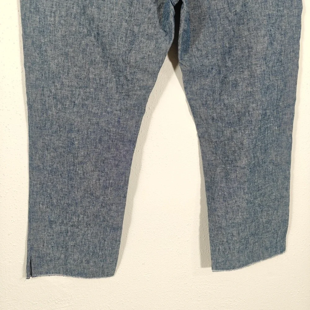 Levi's Men's 511 Trousers Blue Linen Blend Size 36x24.5 NEW‎ - Capri